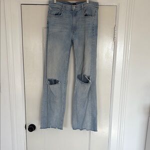 Edwin Light Blue Distressed Women's Jeans